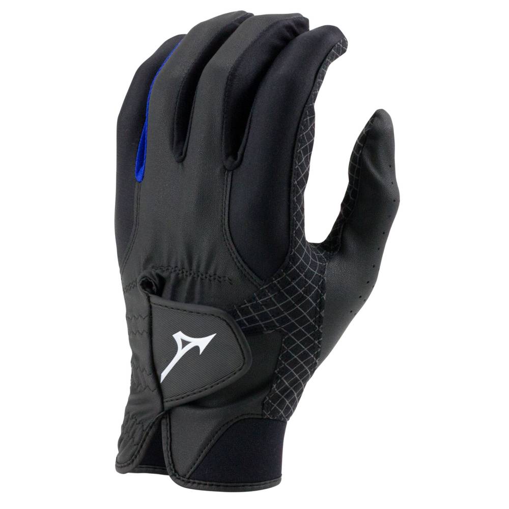 Guantes De Golf Mizuno RainFit - Pair Mujer Negras/Azul Real Comprar RMGU-82541